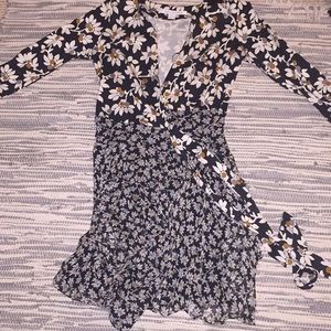 Diane Von Furstenberg Flower Wrap Dress